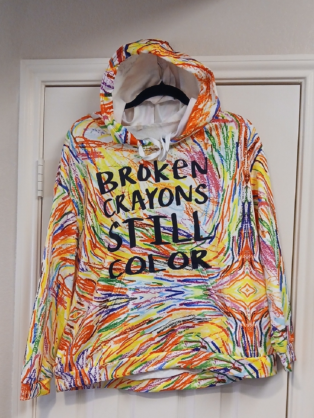 Crayons Positive Message Hoodie
